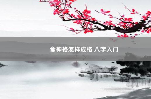 食神格怎样成格 八字入门