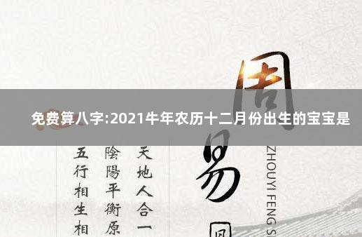 免费算八字:2021牛年农历十二月份出生的宝宝是什么命 2021年十二月出生的宝宝是什么命