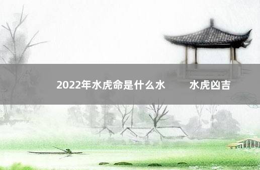 2022年水虎命是什么水 水虎凶吉