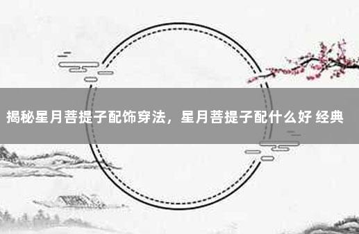 揭秘星月菩提子配饰穿法,星月菩提子配什么好 经典星月菩提配饰图片