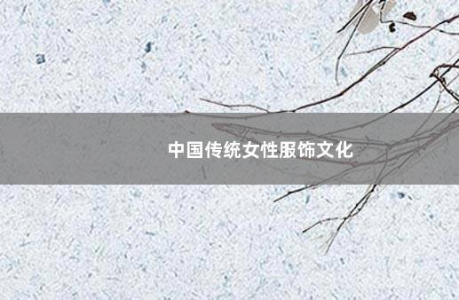 中国传统女性服饰文化
