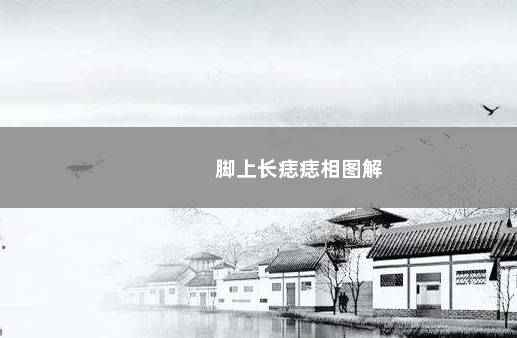 脚上长痣痣相图解