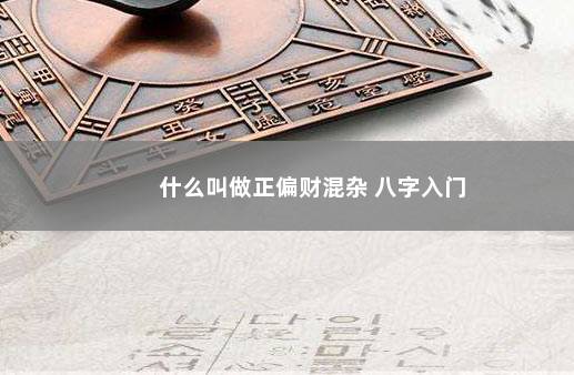 什么叫做正偏财混杂 八字入门