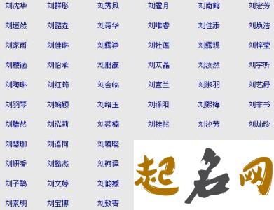 姓刘的男孩名字三个字 刘宇三个字中国男孩名字大全