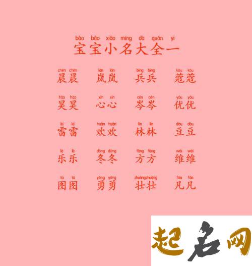 婴儿起名字大全你有吗？ 婴儿起名