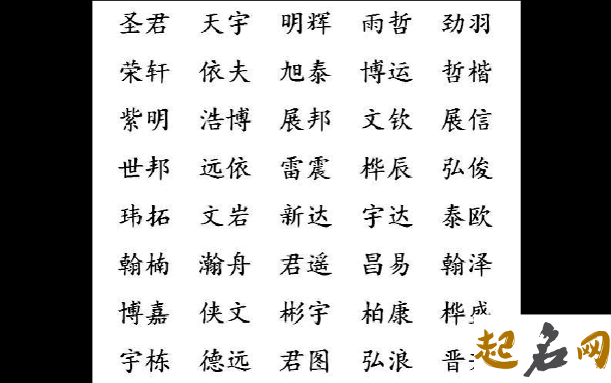 小孩起名字大全免费 1200个好听的男孩名字