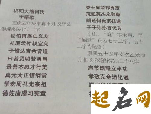 江苏省何氏的字辈都是怎么来的？ 何氏字辈