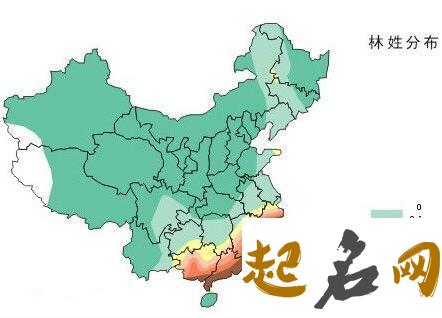 全国姓林多少人？林姓人口分布在哪里? 姓林有多少人口