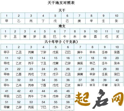 天干地支五行 五行查询生辰八字查询