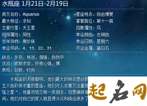 2019年2月2日是什么星座 崇尚自由的水瓶座 2020水瓶座运势