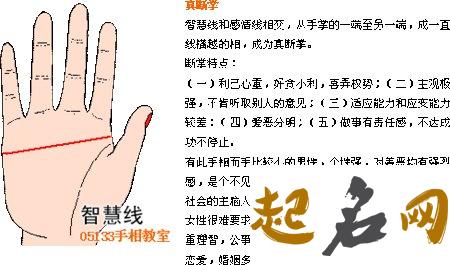 女人，劝你找一个断掌纹的男人 男人右手断掌代表什么