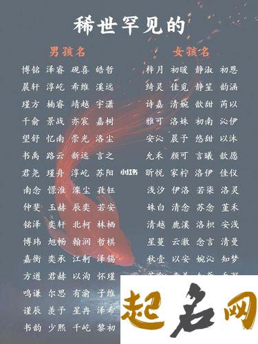 名字分析 独特稀少女孩名字依据文学作品 独特稀少中性名字大全