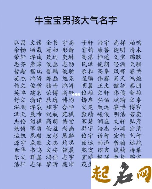 生辰八字起名分析 寓意大气有才华的男孩名字 男孩起名字好寓意的字