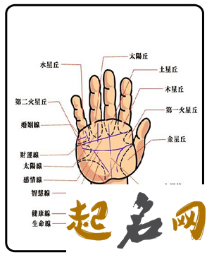 手相流年图解歌诀解析 手相图解 感情