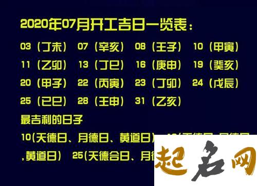 2020年12月哪几日适合动土动工,用生辰八字择吉日 2020年1月动土吉日