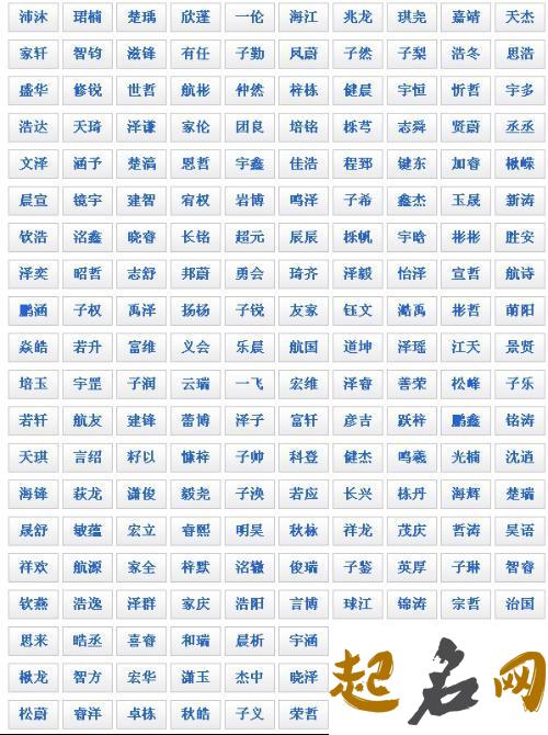 强姓男孩名字大全 取名字大全免费查询2021