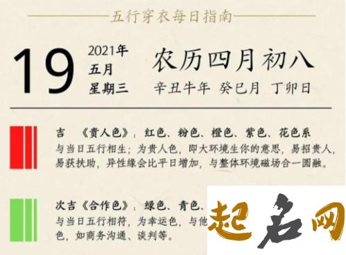 五行穿衣指南:2021年10月31日穿什么颜色幸运 2020年五行穿衣指南