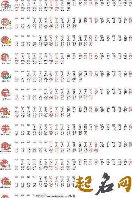 农历2019年除夕出生的男孩起名方法大全 万年历2020年日历