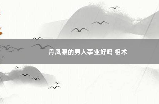 丹凤眼的男人事业好吗 相术