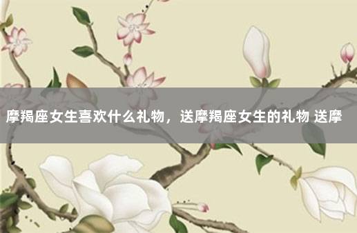 摩羯座女生喜欢什么礼物，送摩羯座女生的礼物 送摩羯座女孩礼物被拒绝了