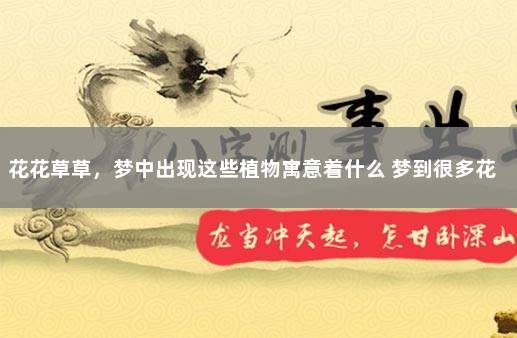 花花草草，梦中出现这些植物寓意着什么 梦到很多花花草草