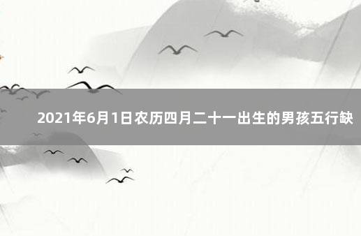 2021年6月1日农历四月二十一出生的男孩五行缺什么 2021年6月1日出生的男孩五行缺什么