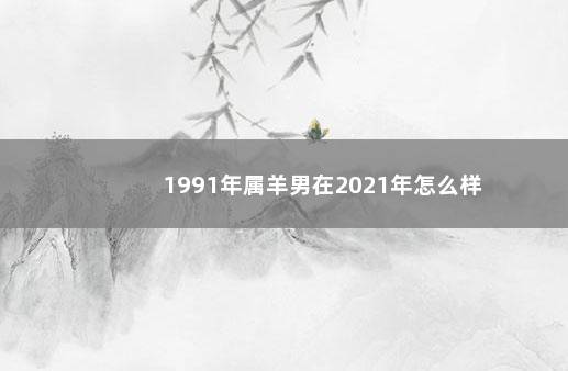 1991年属羊男在2021年怎么样 　