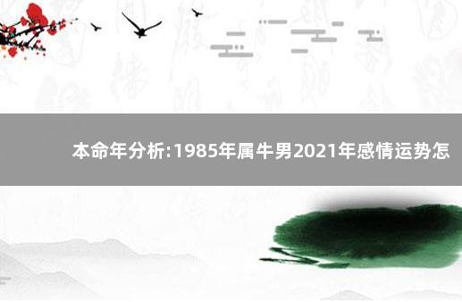 本命年分析:1985年属牛男2021年感情运势怎样,受到太岁的压制 生肖分析