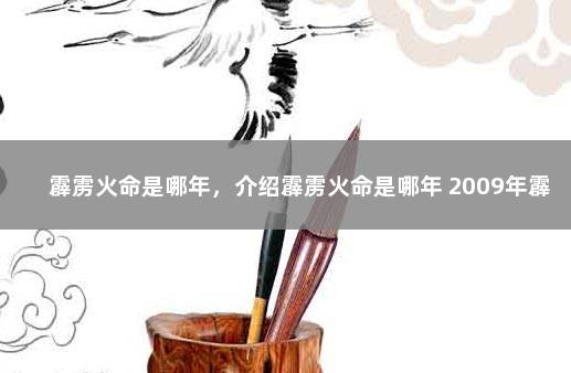 霹雳火命是哪年，介绍霹雳火命是哪年 2009年霹雳火命女孩
