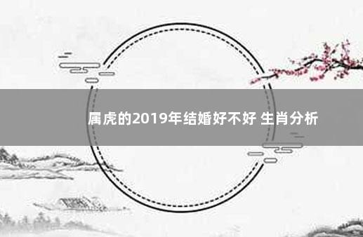 属虎的2019年结婚好不好 生肖分析