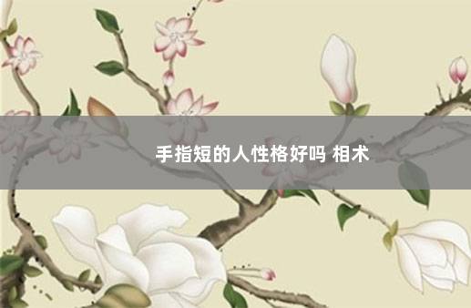 手指短的人性格好吗 相术