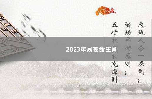 2023年易丧命生肖