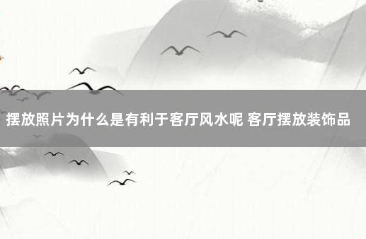 摆放照片为什么是有利于客厅风水呢 客厅摆放装饰品