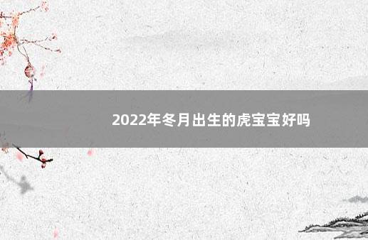 2022年冬月出生的虎宝宝好吗