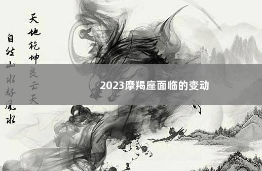 2023摩羯座面临的变动