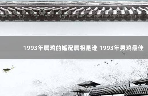 1993年属鸡的婚配属相是谁 1993年男鸡最佳婚配