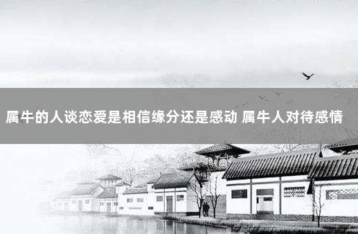属牛的人谈恋爱是相信缘分还是感动 属牛人对待感情的态度