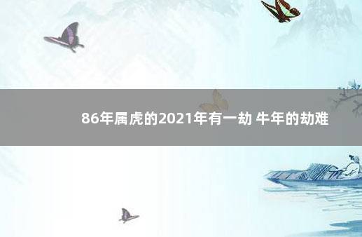 86年属虎的2021年有一劫 牛年的劫难