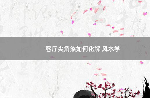 客厅尖角煞如何化解 风水学