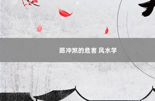 路冲煞的危害 风水学