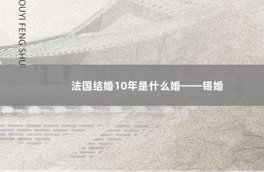 法国结婚10年是什么婚——锡婚