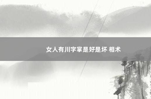 女人有川字掌是好是坏 相术