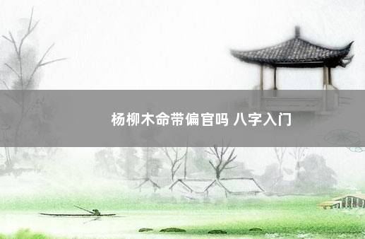 杨柳木命带偏官吗 八字入门