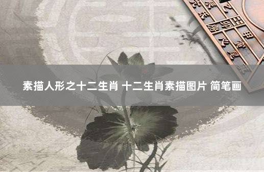 素描人形之十二生肖 十二生肖素描图片 简笔画
