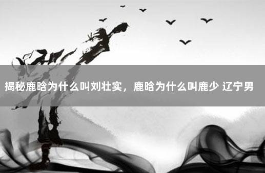 揭秘鹿晗为什么叫刘壮实，鹿晗为什么叫鹿少 辽宁男篮23分惨案
