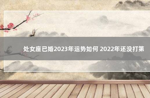 处女座已婚2023年运势如何 2022年还没打第一针疫苗