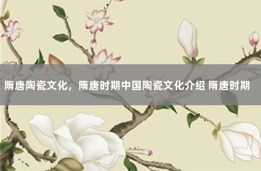 隋唐陶瓷文化，隋唐时期中国陶瓷文化介绍 隋唐时期的文化特征是什么