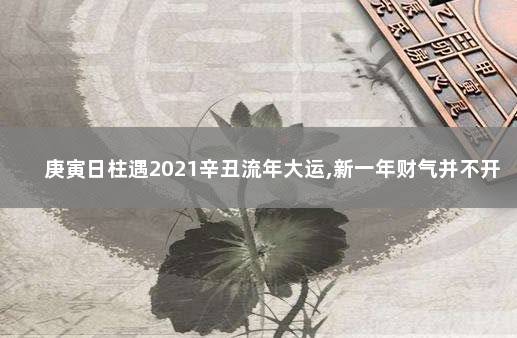 庚寅日柱遇2021辛丑流年大运,新一年财气并不开朗 八字入门