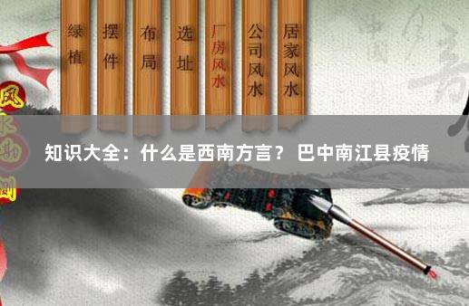 知识大全：什么是西南方言？ 巴中南江县疫情