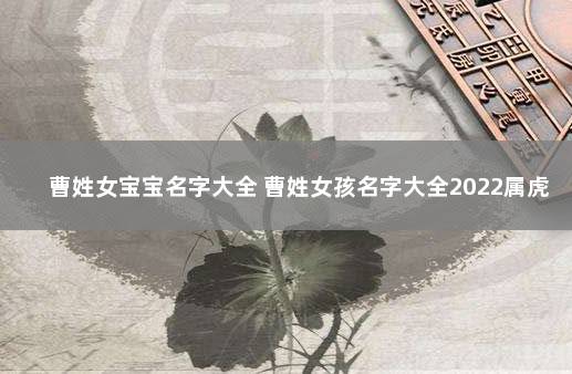 曹姓女宝宝名字大全 曹姓女孩名字大全2022属虎